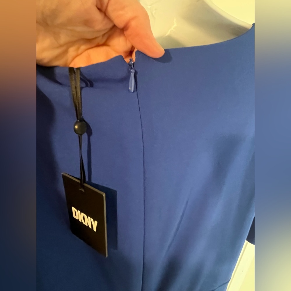 DKNY royal blue dress size 16 - Picture 6 of 7